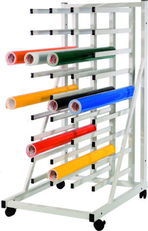Folienregal für 36 Rollen