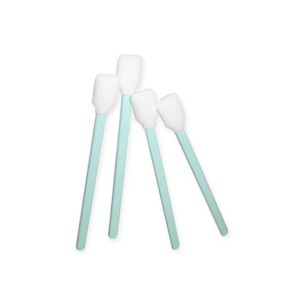 Reinigungsstäbchen mit breitem Schaumgummikopf